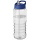 H2O Treble 750 ml Sportflasche mit Ausgussdeckel - transparent/blau