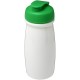 H2O Pulse® 600 ml Sportflasche mit Klappdeckel - weiss/grün