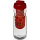 H2O Base® 650 ml Sportflasche mit Klappdeckel und Infusor - transparent/rot
