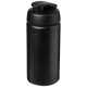 Baseline® Plus grip 500 ml Sportflasche mit Klappdeckel- schwarz
