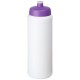 Baseline® Plus grip 750 ml Sportflasche mit Sportdeckel- weiss/lila