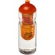 H2O Base® 650 ml Sportflasche mit Stülpdeckel und Infusor - transparent/orange
