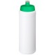 Baseline® Plus grip 750 ml Sportflasche mit Sportdeckel- weiss/grün