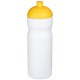 Baseline® Plus 650 ml Sportflasche mit Kuppeldeckel- weiss/gelb