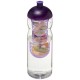 H2O Base® 650 ml Sportflasche mit Stülpdeckel und Infusor- transparent/lila