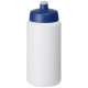 Baseline® Plus grip 500 ml Sportflasche mit Sportdeckel- weiss/blau