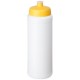 Baseline® Plus grip 750 ml Sportflasche mit Sportdeckel- weiss/gelb