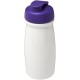 H2O Pulse® 600 ml Sportflasche mit Klappdeckel - weiss/lila
