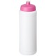 Baseline® Plus grip 750 ml Sportflasche mit Sportdeckel- weiss/rosa