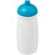 H2O Pulse® 600 ml Sportflasche mit Stülpdeckel - weiss/türkis