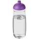 H2O Pulse® 600 ml Sportflasche mit Stülpdeckel - transparent/lila