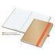 235.276781_Notizbuch-Match-Book White bestseller A5, Natura braun, orange,4C-Druck inkl.