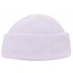 100% rPET Fleece Mütze - weiß