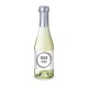 Secco ZERO - Schäumendes Getränk aus alkoholfreiem Wein - Flasche klar - Kapselfarbe Silber, 0,2 l