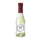 Secco ZERO - Schäumendes Getränk aus alkoholfreiem Wein - Flasche klar - Kapselfarbe Bordeauxrot, 0,