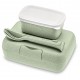 CANDY READY Lunchbox-Set + Besteck-Set organic green