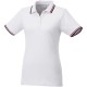 Fairfield Poloshirt mit weißem Rand für Damen - weiss/navy/rot