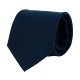 Krawatte, 100% Polyester Twill, uni - dunkelblau
