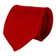 Krawatte, 100% Polyester Twill, uni - hellrot