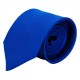 Krawatte, 100% Polyester Twill, uni - blau