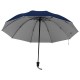 Regenschirm, innen Silber - dunkelblau