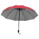 Regenschirm, innen Silber - rot