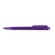 Druckkugelschreiber Zeno softfrost/transparent - softfrost violett/violett transp.