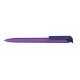 Druckkugelschreiber Trias transparent/high gloss - violett transp./dunkelblau