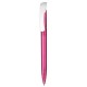 Kugelschreiber CLEAR TRANSPARENT SOLID - magenta-pink transparent