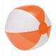 Strandball OCEAN - transparent orange/weiß