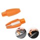 Reifenprofiltiefenmesser mit Ventilkappendreher - orange
