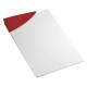 Exklusive Schreibplatte DIN A4 - weiß/rot