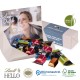 Graspapier Präsentbox mit Lindt HELLO Mini Stick Mix, Klimaneutral, FSC® , Ansicht 3