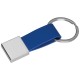 Schlüsselanhänger mit Kunstleder-Bändchen - blau