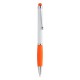 Touchpen mit Kugelschreiber Sagurwhite - orange