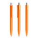 prodir DS4 Soft Touch PRR Push Kugelschreiber - Orange-Silber poliert