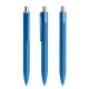 prodir DS4 Soft Touch PRR Push Kugelschreiber - True Blue-Silber poliert
