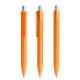prodir DS4 Soft Touch PRR Push Kugelschreiber - Orange-Silber satiniert