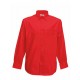 Men´s Long Sleeve Poplin Shirt - Red