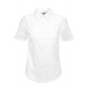 Lady-Fit Short Sleeve Oxford Blouse - White