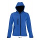 Womens Hooded Softshell Jacket Replay - Royal Blue
