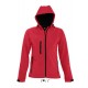 Womens Hooded Softshell Jacket Replay - Pepper Red