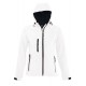 Womens Hooded Softshell Jacket Replay - White