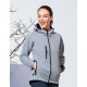 Womens Hooded Softshell Jacket Replay - Grey Melange