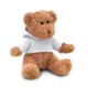 Teddybär mit Shirt JOHNNY - weiß