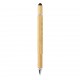 5-in-1 Bambus Tool-Stift, braun, Ansicht 4
