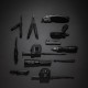 Gear X Multifunktions-Messer, schwarz, Ansicht 11
