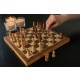 Faltbares Schach-Set aus Holz, braun, Ansicht 9