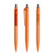 prodir QS40 Soft Touch PRT Push Kugelschreiber - Orange-Silber poliert