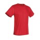 Crew Neck T-Shirt Active Cotton Touch - Crimson Red